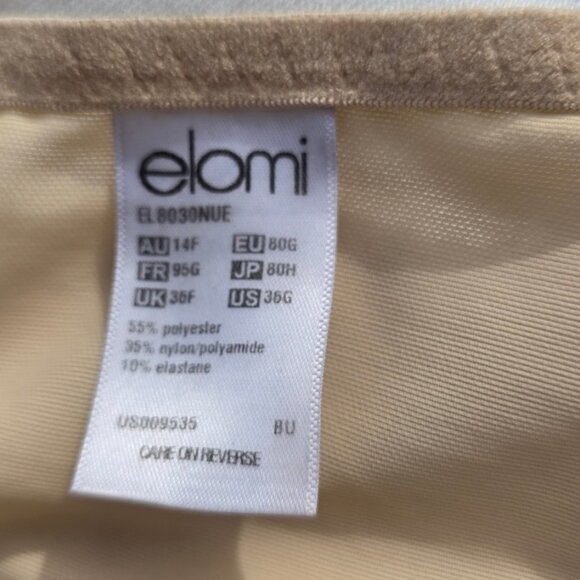 Elomi Caitlyn Underwire Full Coverage Side Support Bra EL8030 Nude 36F - Picture 4 of 6